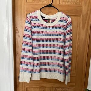 Talbots Multicolor Striped Sweater